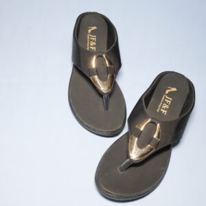 Black Lara Chappal