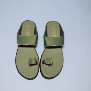Minimalist green chappal for summer