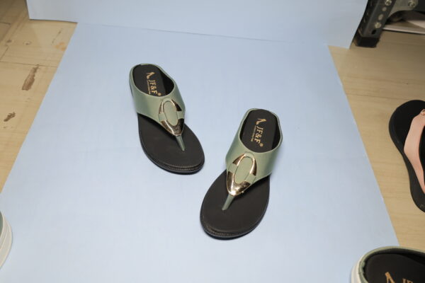 Green Lara chappal for women